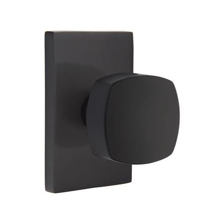Emtek Freestone Passage Door Knob Set from the Urban Modern Collection Flat Black
