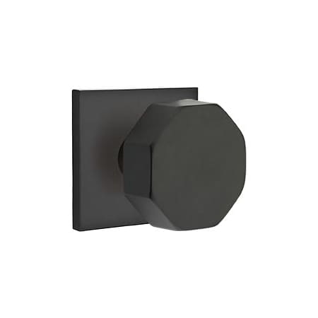 Emtek Octagon Knob Brass Modern Passage Knobset Flat Black
