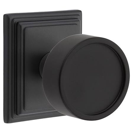 Emtek Verve Passage Door Knob Set Flat Black