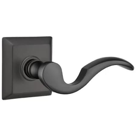 Emtek Cortina Reversible Non-Turning Two-Sided Dummy Door Lever Set from the Classic Brass Collection Flat Black