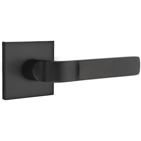 Emtek Aston Privacy Door Lever Set from the Brass Modern Collection Flat Black