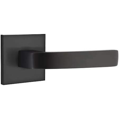 Emtek Breslin Privacy Door Lever Set from the Brass Modern Collection Flat Black