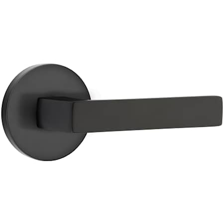 Emtek Dumont Privacy Door Lever Set from the Brass Modern Collection Flat Black