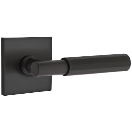 Emtek-520FA-T-Bar Stem with Square Rose in Flat Black