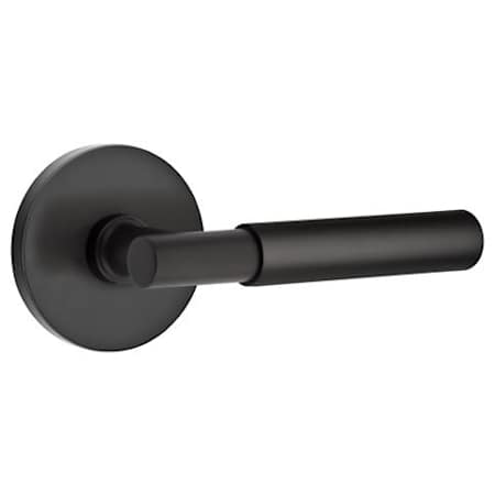 Emtek Myles Modern Brass Privacy Door Lever Set Flat Black