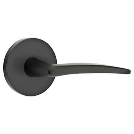 Emtek Poseidon Privacy Lever Set from the Brass Modern Collection Flat Black