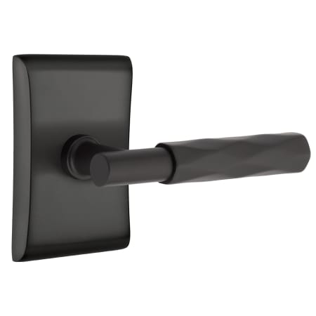 Emtek-520TR-T-Bar Stem with Neos Rose in Flat Black