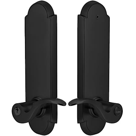 Emtek Annapolis Single Cylinder Keyed Entry Set Flat Black