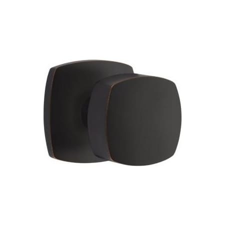 Emtek Freestone Passage Door Knob Set with Urban Modern Rose from the Urban Modern Collection Oil Rubbed Bronze