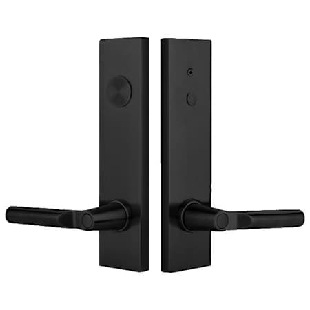 Emtek Modern Rectangular Two Point Dummy Entry Set Flat Black