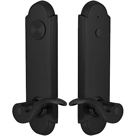 Emtek Annapolis Two Point Dummy Entry Set Flat Black