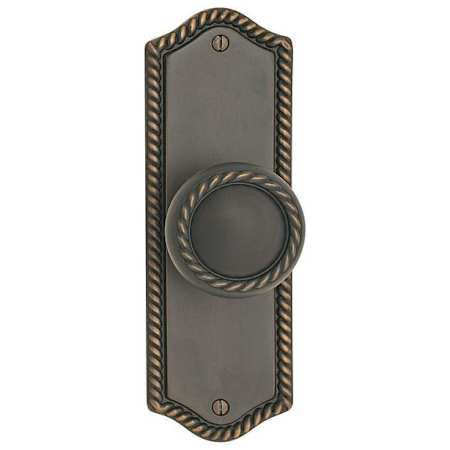 Emtek 7-1/2" Height Rope Sideplate Designer Brass Dummy Set Oil Rubbed Bronze