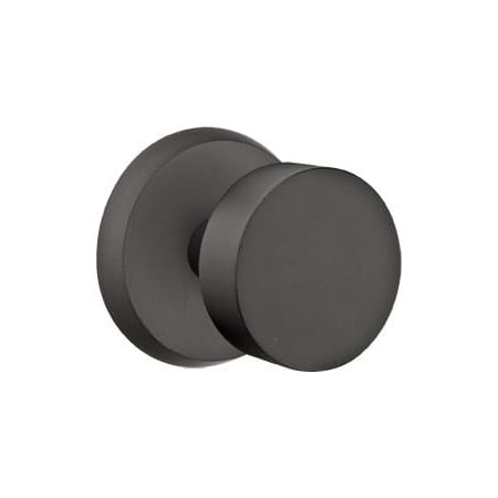 Emtek Round Knob Reversible Non-Turning Two-Sided Dummy Door Knob Set from the Rustic Modern Collection Flat Black