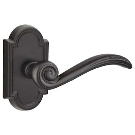 Emtek Medici Reversible Non-Turning Two-Sided Dummy Door Lever Set from the Lost Wax / Tuscany Bronze Collection Flat Black