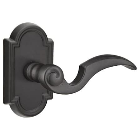 Emtek Napoli Reversible Non-Turning Two-Sided Dummy Door Lever Set from the Lost Wax / Tuscany Bronze Collection Flat Black