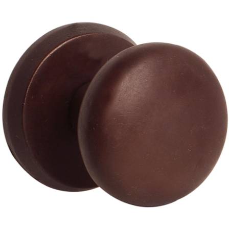 Emtek Winchester Reversible Non-Turning Two-Sided Dummy Door Knob Set from the Sandcast Bronze Collection Deep Burgundy