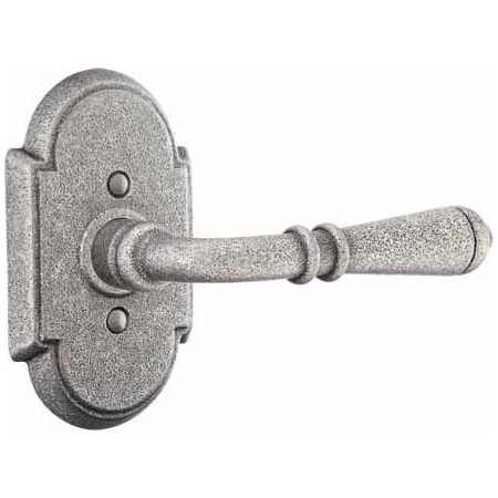 Emtek Normandy Wrought Steel Passage Leverset Satin Steel