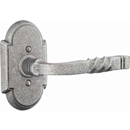 Emtek San Carlos Wrought Steel Privacy Leverset Satin Steel