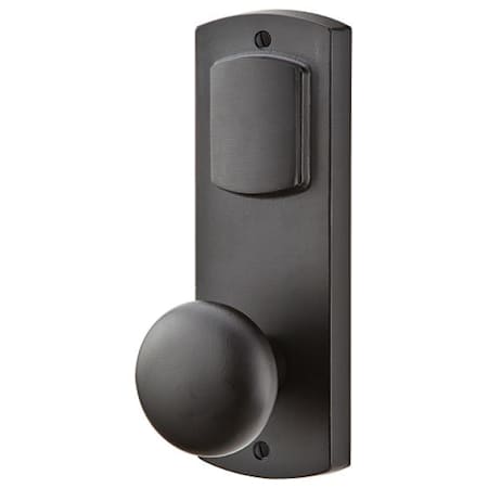 Emtek 3-5/8" Center to Center Missoula Double Cylinder Keyed Entry Sandcast Bronze Sideplate Lockset Flat Black