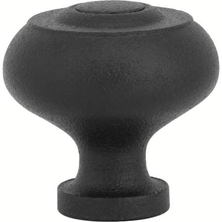 Emtek Brittany 1-1/4 Inch Mushroom Cabinet Knob from the Wrought Steel Collection - 25 Pack Flat Black