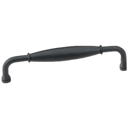 Emtek Normandy 3-1/2 Inch Center to Center Handle Cabinet Pull from the Wrought Steel Collection Flat Black