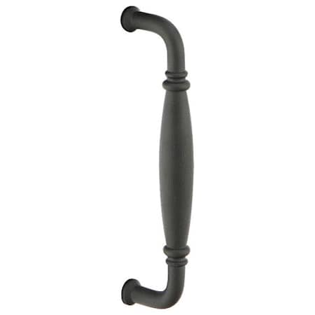 Emtek 8" Center to Center Wrought Steel Normandy Door Pull from the Wrought Steel Collection Flat Black