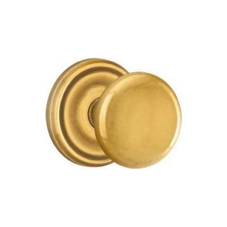 Emtek Providence Passage Door Knob Set with Regular Rose from the Brass Classic Collection French Antique