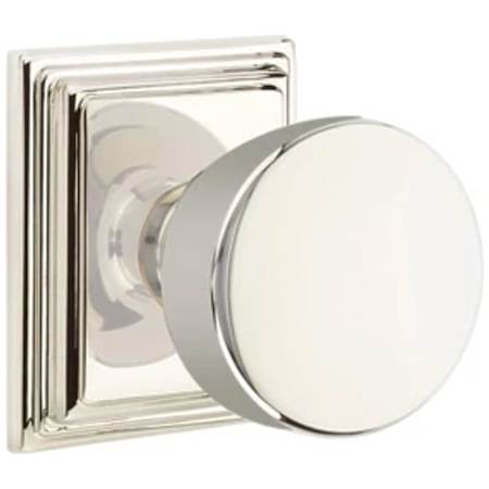 Emtek Laurent Passage Door Knob Set Polished Nickel