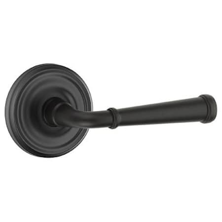 Emtek Merrimack Passage Door Lever Set from the American Designer Collection Flat Black