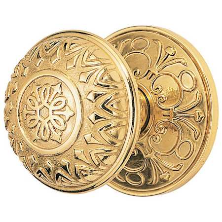 Emtek Lancaster Brass Privacy Knob Set Polished Brass