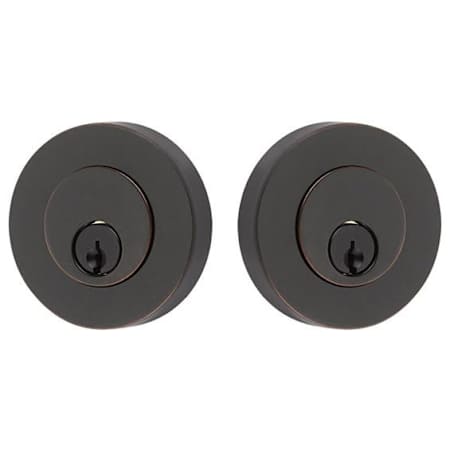 Emtek Modern Disc Double Cylinder Deadbolt Oil Rubbed Bronze