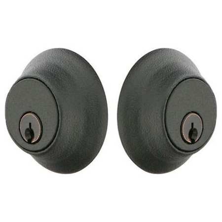 Emtek Regular Style Classic Brass Double Cylinder Deadbolt Flat Black