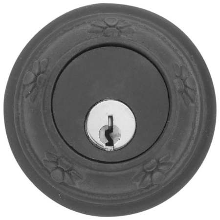 Emtek Tuscany Style Lost Wax Cast Bronze Double Cylinder Deadbolt Flat Black
