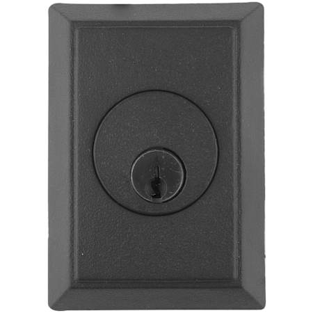 Emtek #3 Style Wrought Steel Double Cylinder Deadbolt Flat Black
