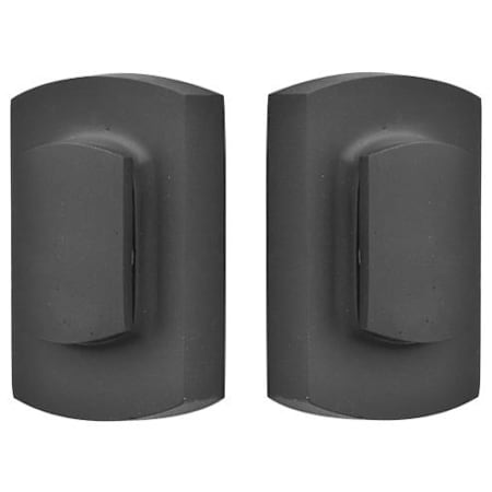 Emtek Ridgemont Style Rustic Modern Double Cylinder Bronze Deadbolt Flat Black
