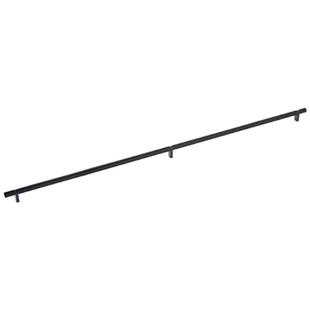 Emtek Smooth 36 Inch Center to Center Bar Cabinet Pull with Rectangular Bar Stem from the SELECT Collection Flat Black / Flat Black Stem