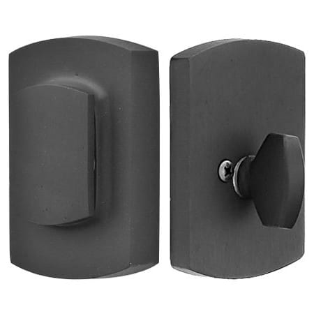 Emtek Ridgemont Style Rustic Modern Single Cylinder Bronze Deadbolt Flat Black