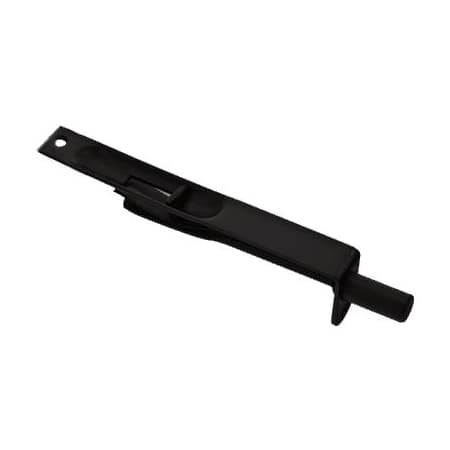 Emtek 6" Solid Brass Flush Bolt with Square Corners from the American Classic Collection Flat Black