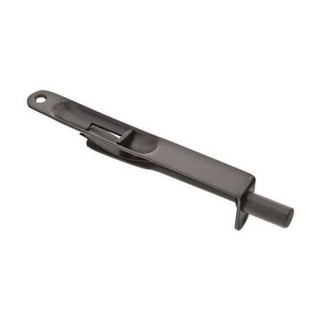 Emtek 6" Solid Brass Flush Bolt with 1/4" Radius Corners Flat Black