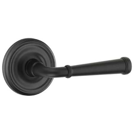 Emtek Merrimack Reversible Non-Turning Two-Sided Dummy Door Lever Set from the American Designer Collection Flat Black