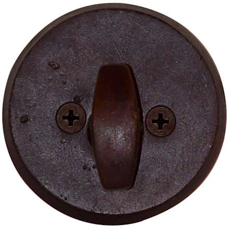 Emtek Regular Style Sandcast Bronze One-Sided Deadbolt Medium Bronze