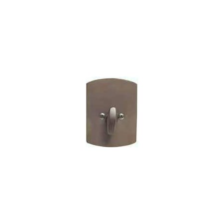 Emtek #4 Style Sandcast Bronze One-Sided Deadbolt Flat Black