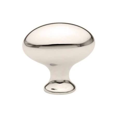 Emtek Egg 1-1/4 Inch Oval Cabinet Knob from the Traditional Collection Polished Nickel