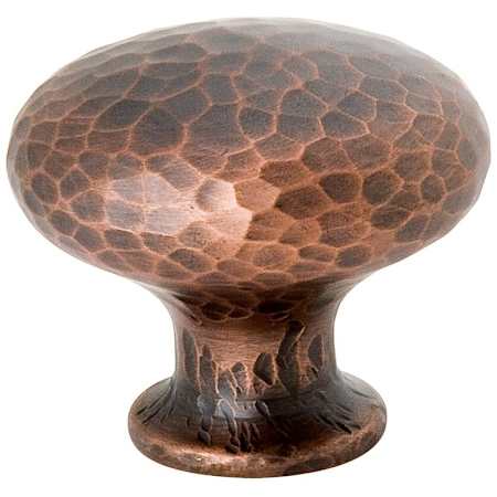 Emtek Round Dimpled 1-1/4 Inch Mushroom Cabinet Knob Oil Rubbed Bronze