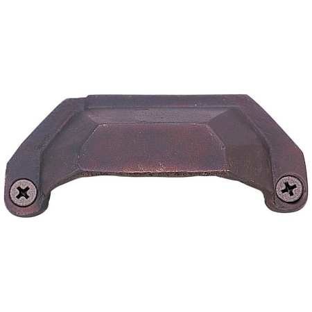 Emtek Sandcast 3 Inch Center to Center Cup Cabinet Pull from the Sandcast Bronze Collection Deep Burgundy