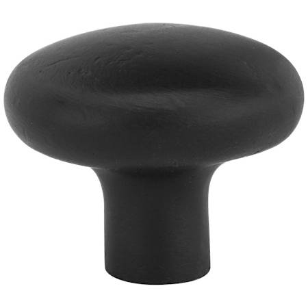 Emtek Sandcast Round 1 Inch Mushroom Cabinet Knob from the Sandcast Bronze Collection Flat Black