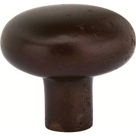Emtek Sandcast Round 1-1/4 Inch Mushroom Cabinet Knob from the Sandcast Bronze Collection Deep Burgundy