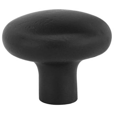 Emtek Sandcast Round 1-1/4 Inch Mushroom Cabinet Knob from the Sandcast Bronze Collection Flat Black