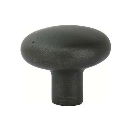 Emtek Sandcast Round 1-1/4 Inch Mushroom Cabinet Knob from the Sandcast Bronze Collection Medium Bronze