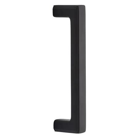 Emtek Wilshire 8 Inch Center to Center Door Pull from the Classic Brass Collection Flat Black